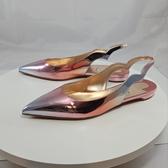 Christian Louboutin Hot Chickita Sling Leather Slingback Flats Size 39 - Picture 4 of 17